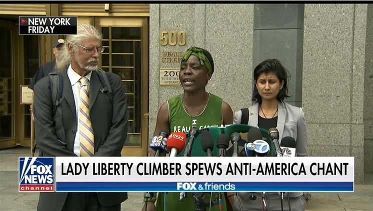 WATCH: Statue of Liberty Climber Spews Anti-America Chant Outside Manhattan Court