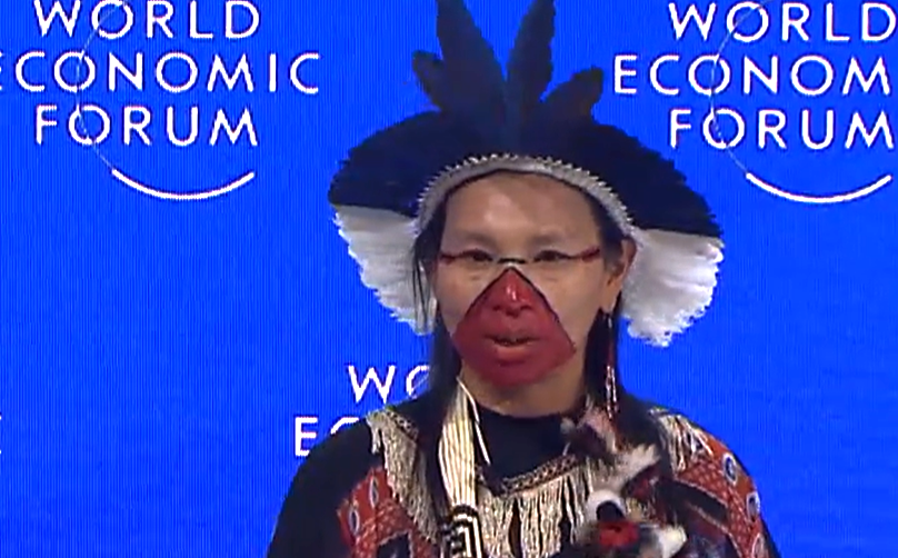 Shaman performs pagan ritual over World Economic Forum leaders at Davos Summit